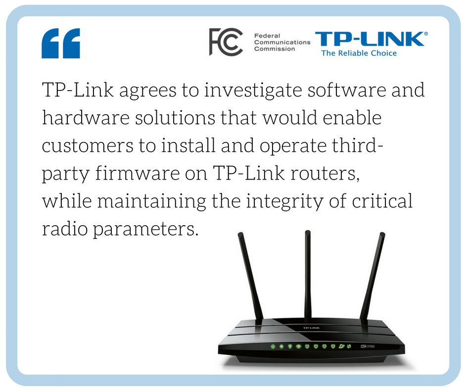 TPLink to enable flashing routers with thirdparty firmware