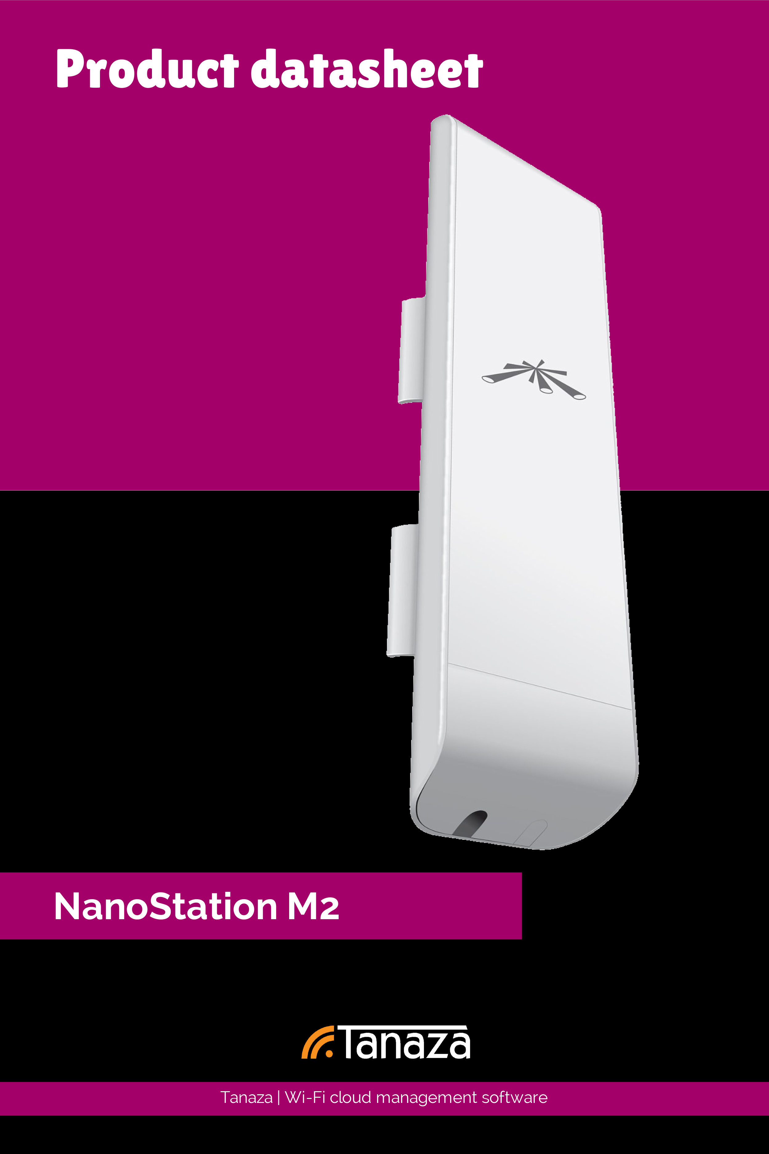 Nanostation NSM2 - Nano Station by Ubiquiti Networks - Nanostation Datasheet - Tanaza firmware