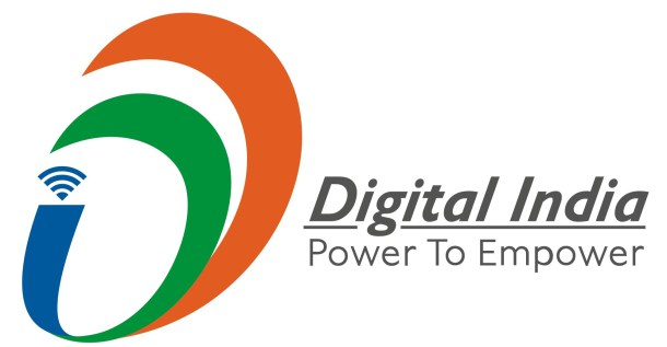 Narendra Modi, the prime minister of India, together with Satya Nadella, Microsft CEO, and Sundar Pichai, Google CEO, present the Digital India programme that will help solve the current digital divide and will lead to transformative results globally, especially for India and the United States. Digital India Logo