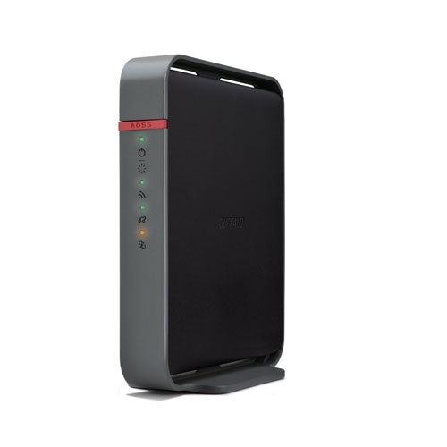 Buffalo Americas, leading provider of network-attached storage (NAS) and networking solutions, released the Buffalo AirStation™ N600 router Dual Band Wireless Router in 2013. - N600 Router Front