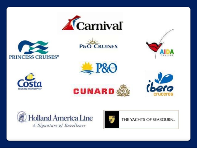 As consumers now have an urgent need to stay connected at all times, Carnival Corporation & PLC uses networks like WiFi@Sea with its high bandwidth internet coverage to capably serve the need of consumers for a fast, stable Internet connection when they cruise - carnival corporation brand logos