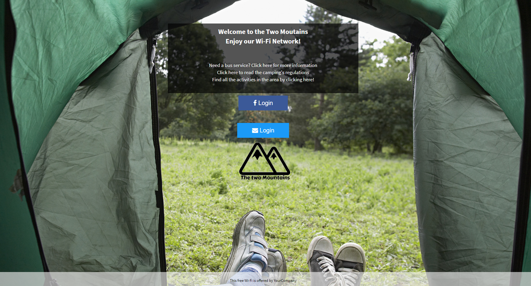 Wi-Fi network for Camping