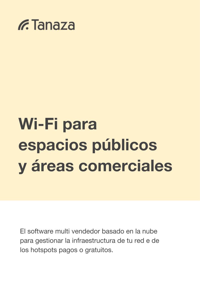 WiFi para espacios pùblicos y àreas comerciales