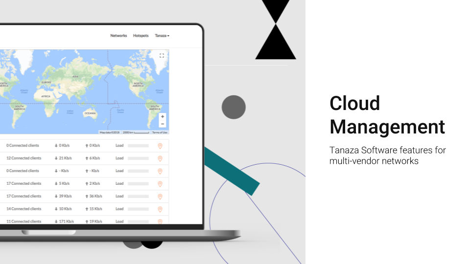 Cloud management software: control and monitor WiFi networks remotely