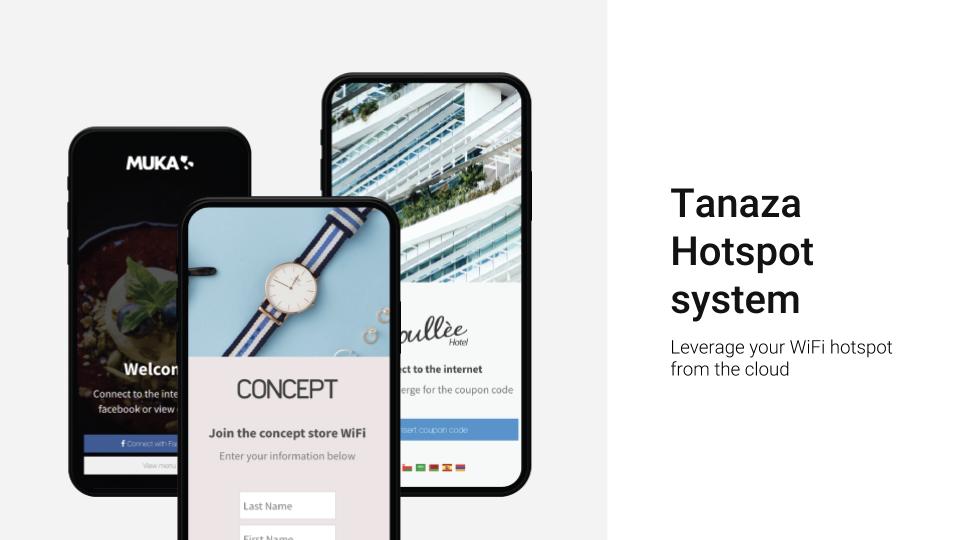 Tanaza hotspot system