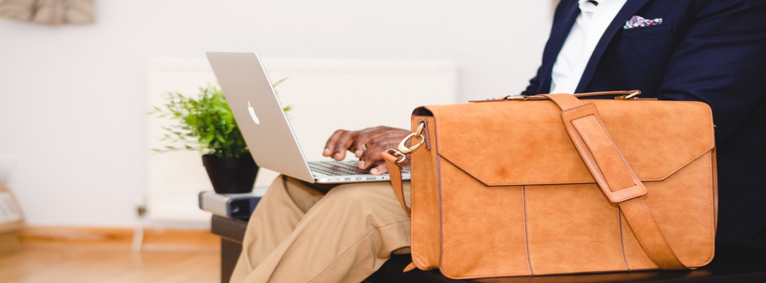 Business man uses wifi hotspot to growth his business